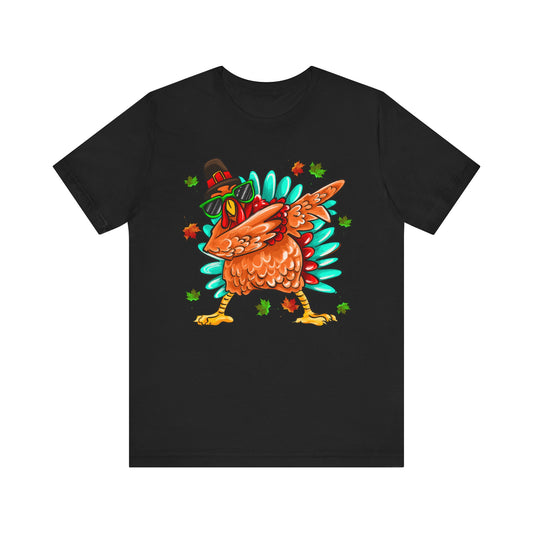 Thankful Turkey Unisex Jersey Tee - Fun Thanksgiving Shirt